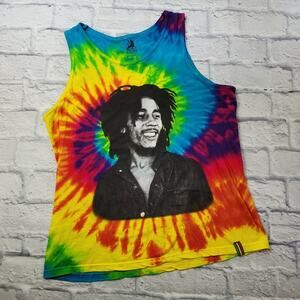 Zion Rootswear Bob Marley Tie Dye Tank size Small